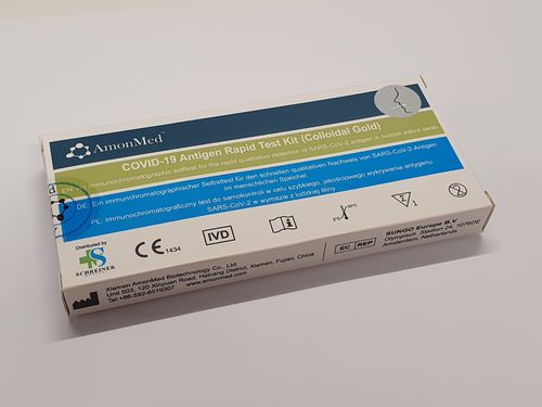 AmonMed SARS-CoV-2 Antigen Lollipop Schnelltest mit CE1434, 1 Stück